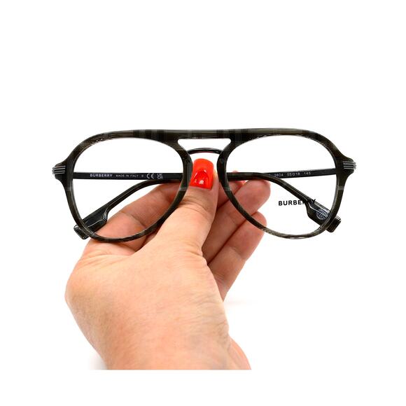 NEW BURBERRY BAILEY BE2377 3804 CHARCOAL CHECK AUTHENTIC MEN EYEGLASSES FRAME - Picture 12 of 12